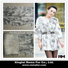 Garment material: 100% real scrap rabbit fur plate in high quality