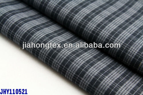 100% cotton check poplin shirting fabric