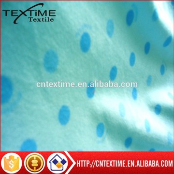 blue-spotted light blue micro velvet fabric