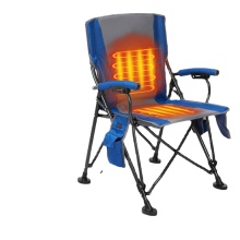 Portable USB Heated Camping Chair with Padded Cushion - Hangrui
