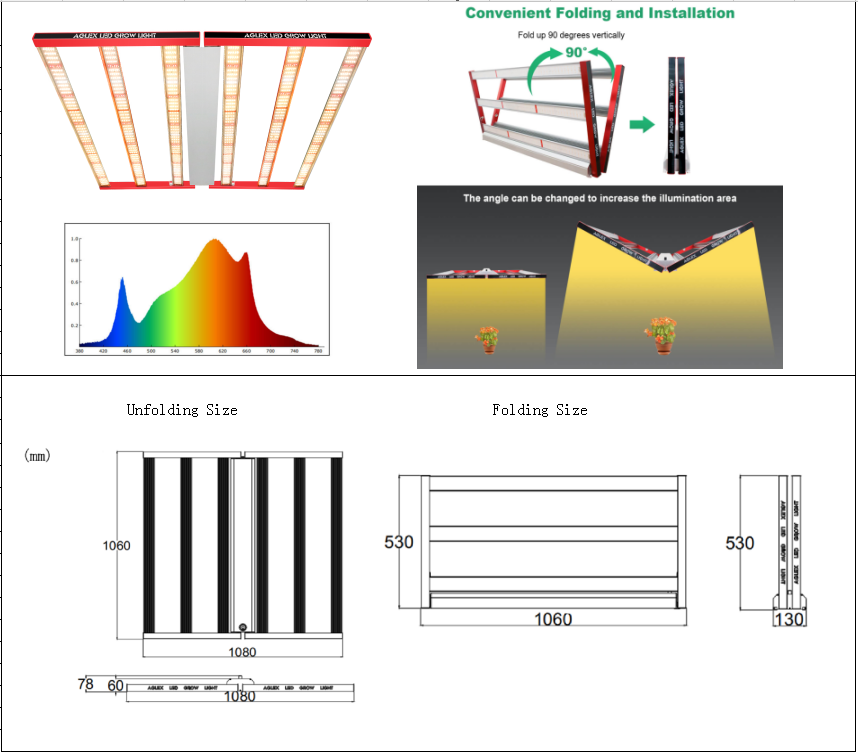 LED Spectrum Full LED Full Light 700W