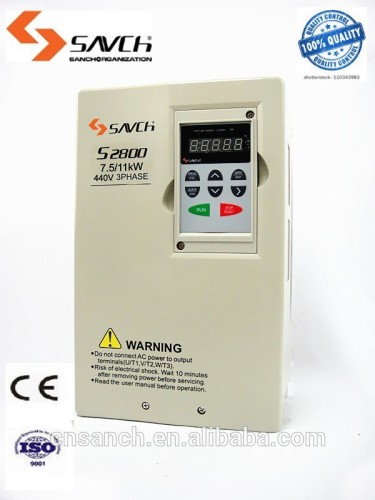 (distributors required)SANCH high torque vector control(SVC) 380v 440v 7.5kw 3 phase ac frequency inverter for electrical motor