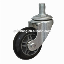 CASTER wheels Aluminum,unicycle wheels,pu scooter wheels,PU stem swivel caster