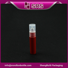 Wholesale straight round roller bottle, 5ml refillable roll on botte with steel ball