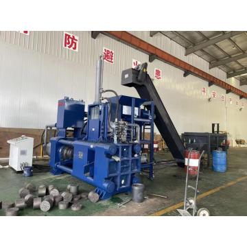 Desverso horizontal restos de metal Briquette Making Press