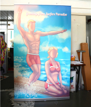 outdoor banner stand