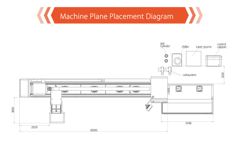 Coherent 1KW 2KW Fiber lazer cutting machine for Sheet Metal Tube cutter