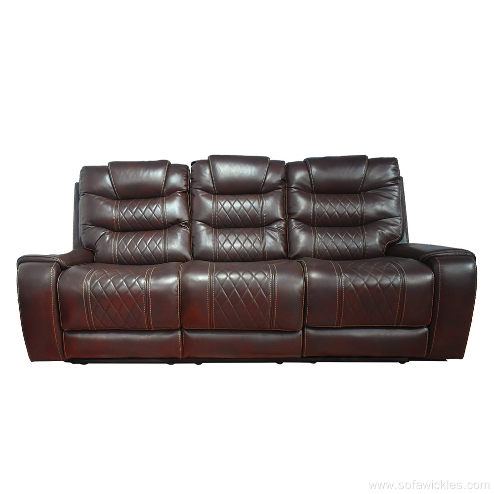 Top Grain Leather Recliner Sofa Electric Recliner Sofa