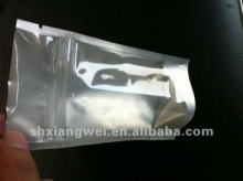 stand up laminated aluminum foi zip lock plastic pouch