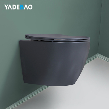 European Bathroom Square Wall Hung Toilet - Ceramic Wall Mount Hotel Toilet