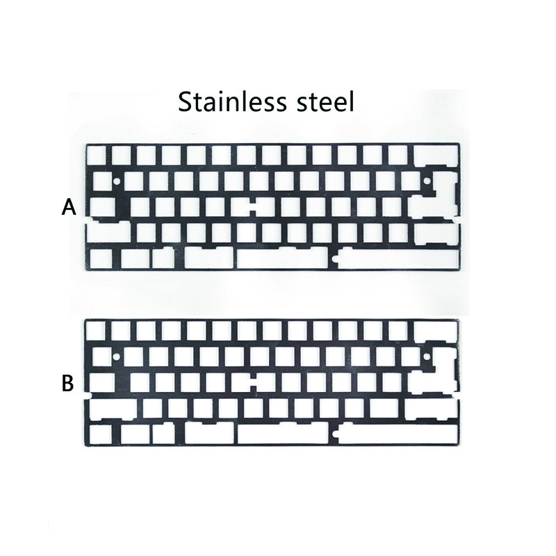 Stainless steel aluminum Brass laser cutting industrial keyboard plate mechanical keyboard plate