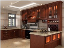 Chinese Tradition Style Wooden Kitchen Cabinet
