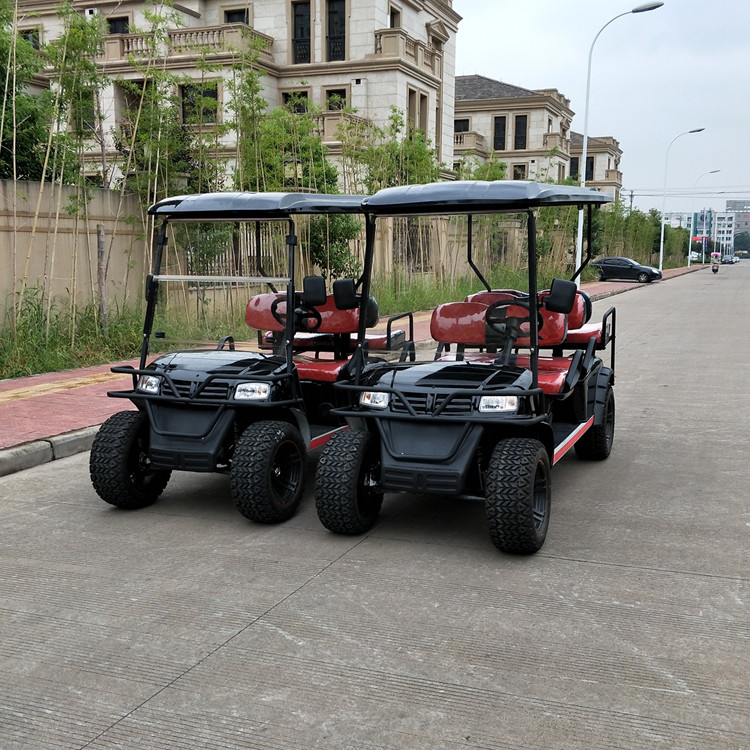 عربة جولف كهربائية 6 مقاعد 4 × 4 تعمل بالغاز