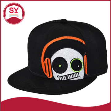 black custom logo snapback cap /cheap price hip hop cap /snapback