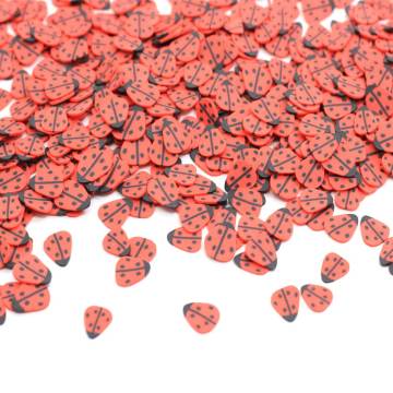 Nieuwste Simulatie Coccinella Septempunctata Polymeer Caly Slice Sprinkles Voor Nail Art Decoratie En Kunstmatige Diy Accessoires