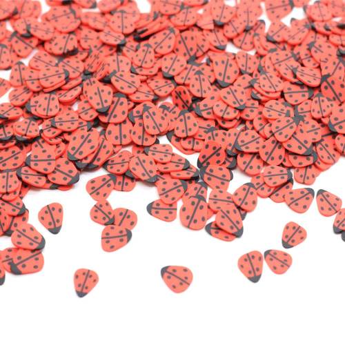 La más nueva simulación Coccinella Septempunctata Polymer Caly Slice Sprinkles para decoración de uñas y accesorios artificiales de bricolaje