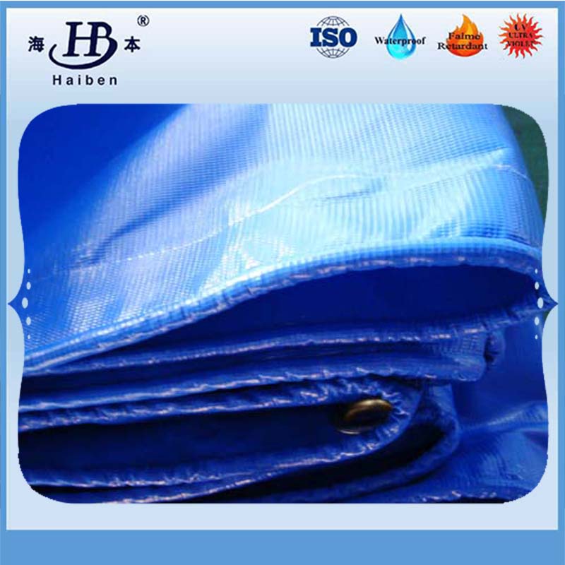 Flame Retardant Tarpaulin Blue Color Vinyl Tarps