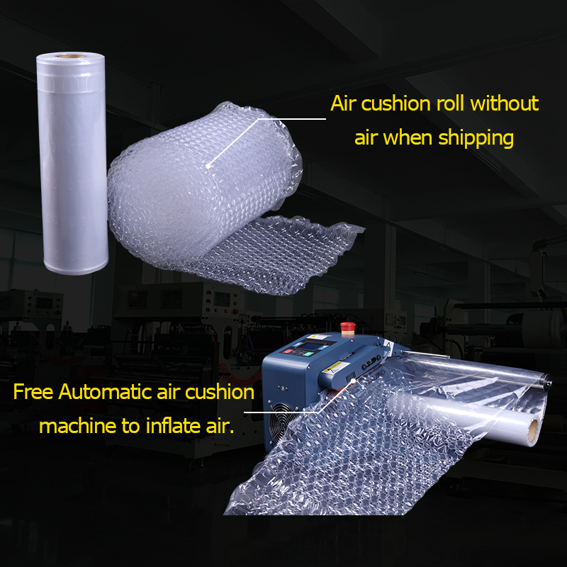 Waterproof Eco-friendly Inflatable Air Cushion 4 Row Inflatable Bubble Sheets Quilt Film Rolls