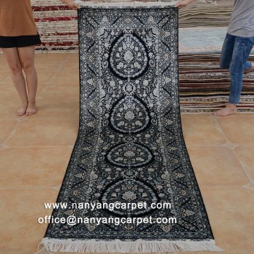 2.8'x8' Handwoven Gallery Runner Silk Rug