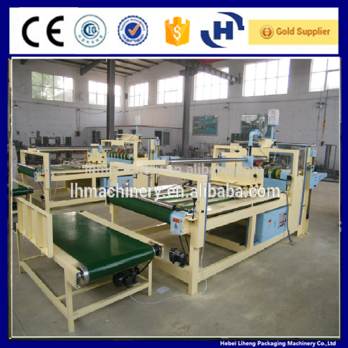 LH 2800 semi auto carton box folder gluer machine/Corrugated board folding gluing machinery