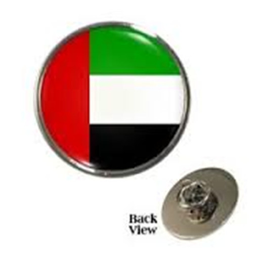 UAE national day flag lapel pin with butterfly cap