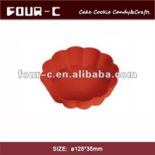 Single portion laced mold and baking pan