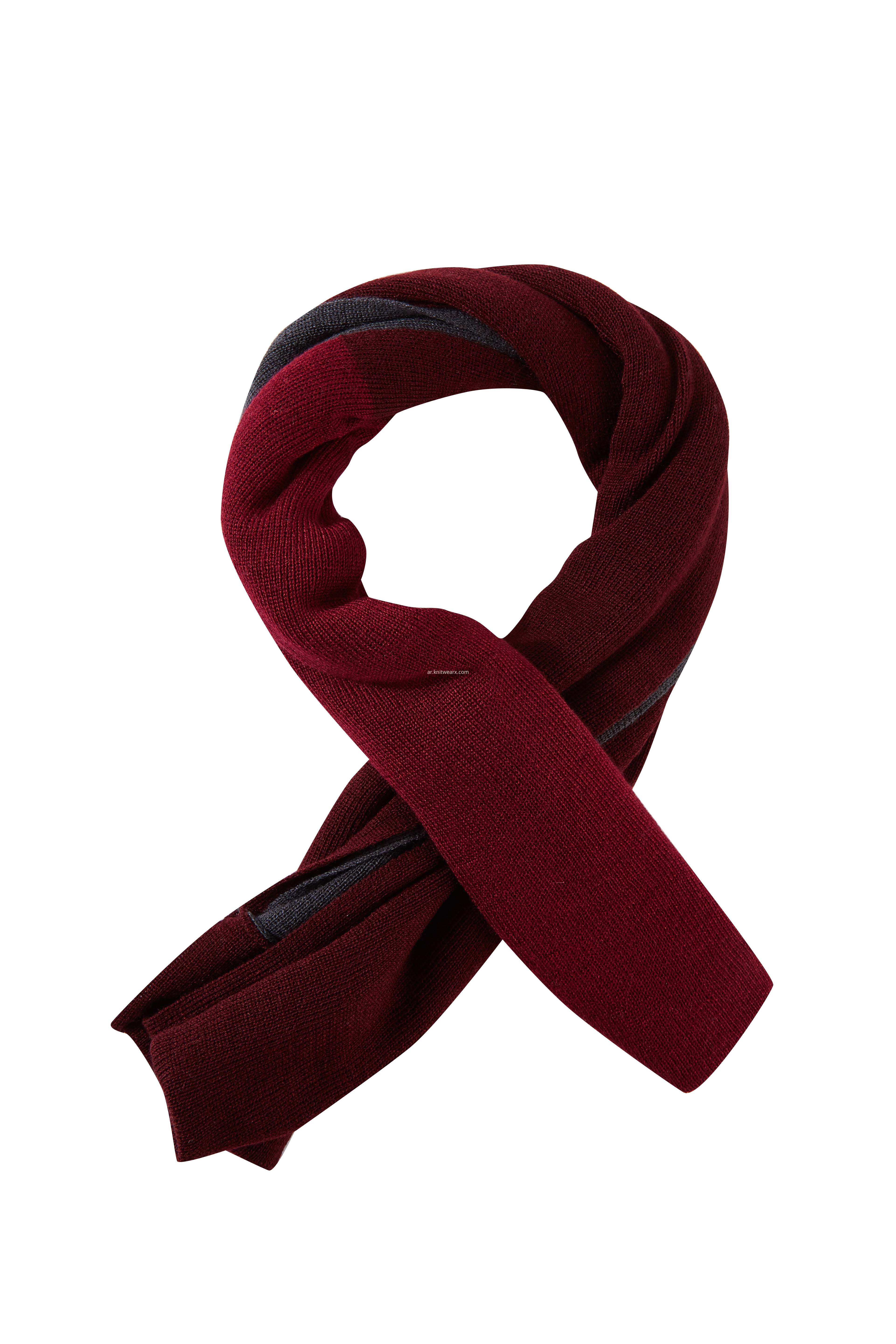 Women's Knitted Two Tone Winter Scarf