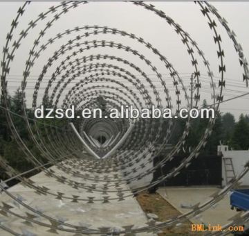 Cheap Galvanized razor wire razor barbed wire