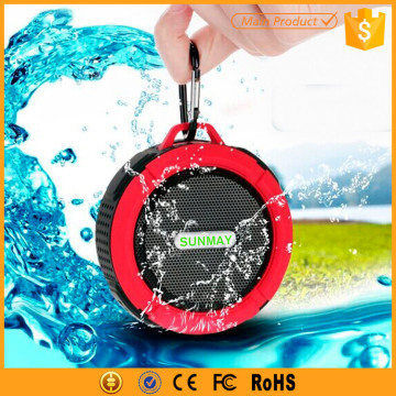 portable waterproof stereo bluetooth speaker with fm radio