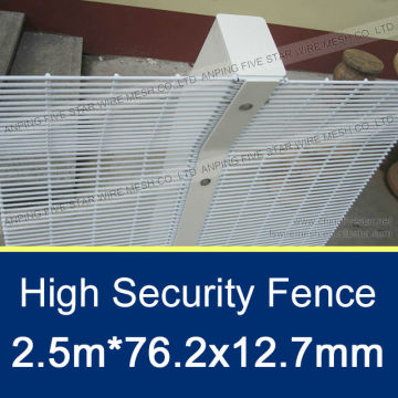 358 Powder Coated Frame Security Mesh Fence 2.5m*76.2x12.7mm