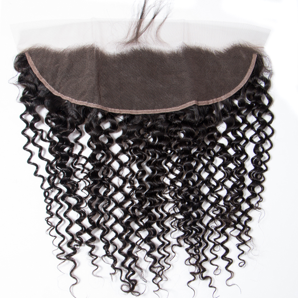 Nice Raw Virgin Hair Frontal Kinky Curly Wave Cheap Lace Frontal Human Hair 13x6 Transparent Lace Frontal
