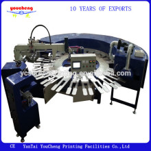Korea Tech gloves and socks automatic rotary screen printing machine with videos