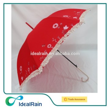 Heat transfer flower printed wedding parasols