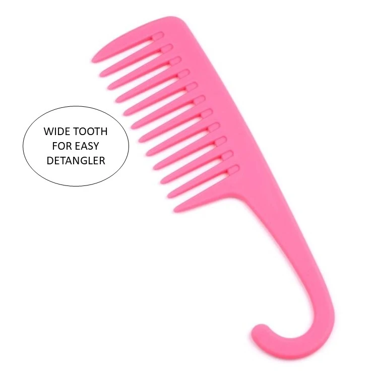 Pink Widetooth Comb for Tangle Brush