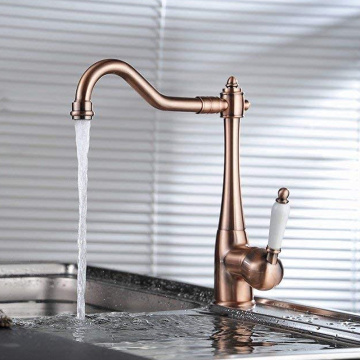 Faucet Dapur Unik Antik Rose Gold Brass Tap