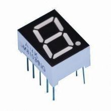 7 Segment Numeric LED Display, 0.39 Inch Single Digit, Red/Yellow/Green/Blue/White