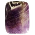 Amethyst 30x40 mm Collier cuboïde Men Rectangle Pendant