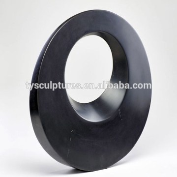 Australia style black stone elegant abstract sculpture modern geometry statue