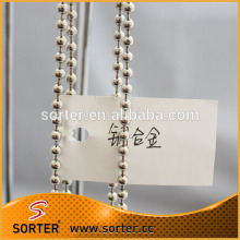 metallic bead chains