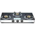 3 Burners Plus Schott Glass Top Gas Stove