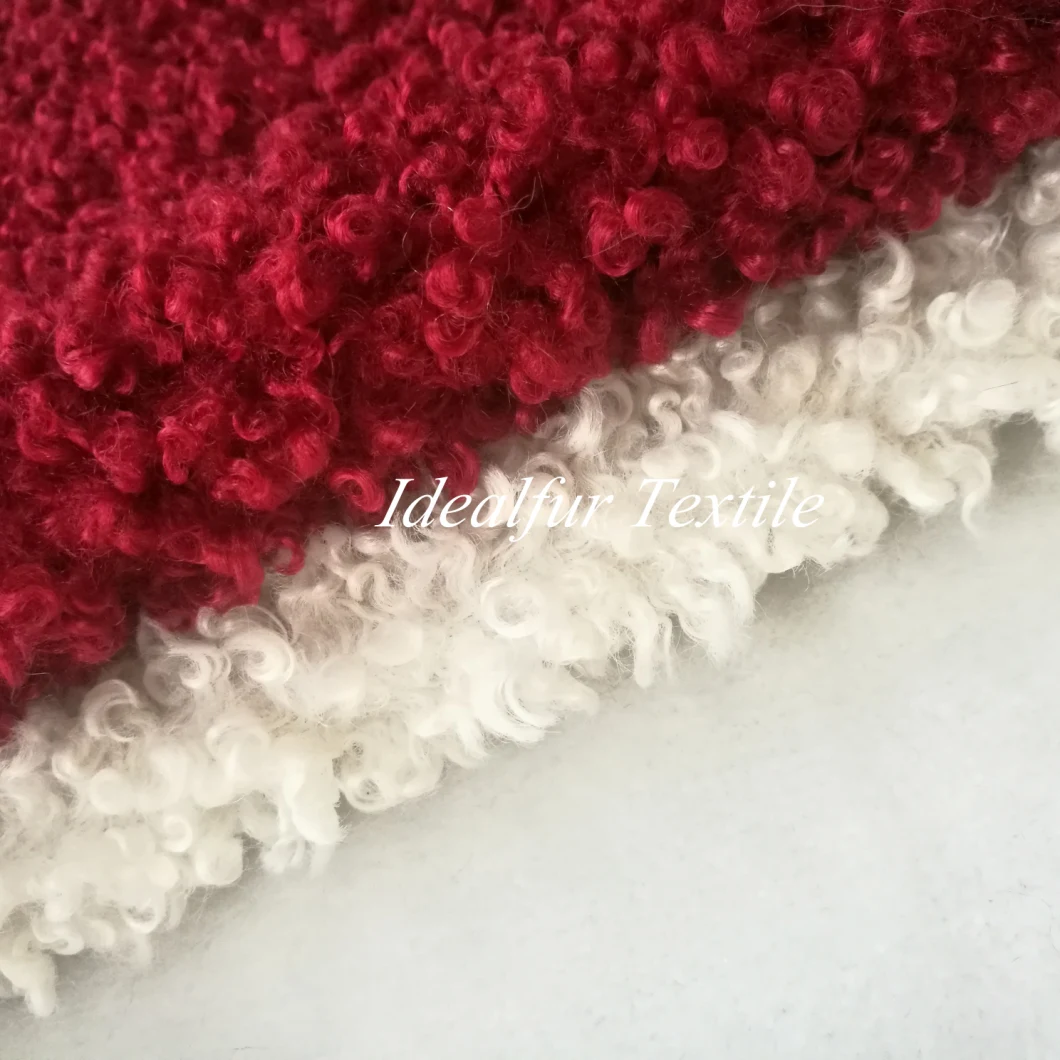 Customized Color Super Curly Imitation Wool Fake Fur