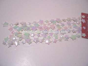 PEARL STARS GARLAND CHRISTMAS DECORATION