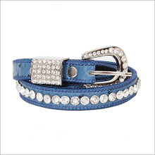 Rhinestone Stud & Buckle Accent Belt