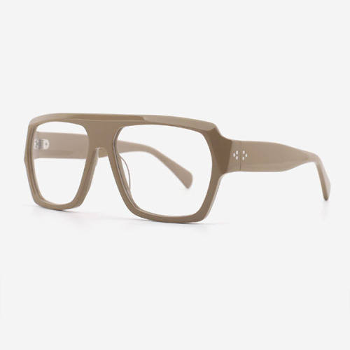 Rectangle Bevel Acetate Men's Optical Frames 23A3198