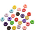 Color mezclado lindo Mini Donut postre en forma de cabujón de resina artículos de bricolaje para collar pulsera llavero decoración encantos