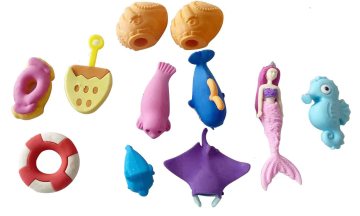 DIFFERENT ANIMAL STYLE DESIGN ERASERS