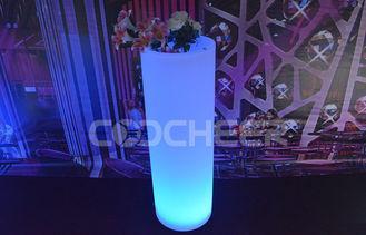 PE plastic Glowing Led Flower Pot Rechargeable Plant Contai
