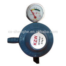 low pressure regulator with gauge