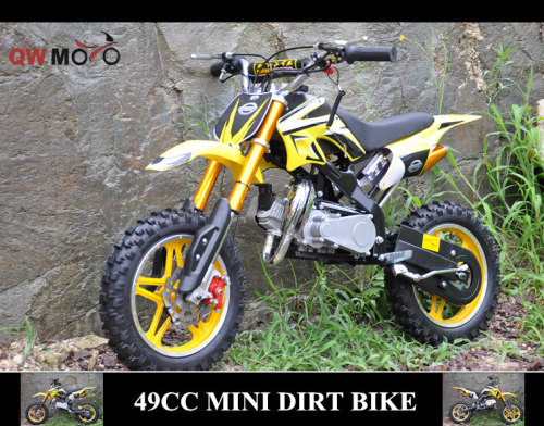 QWMOTO 49cc kids motorcycle 2 stroke 49cc mini gas kids dirt bike for cheap sale (QWMPB-02)