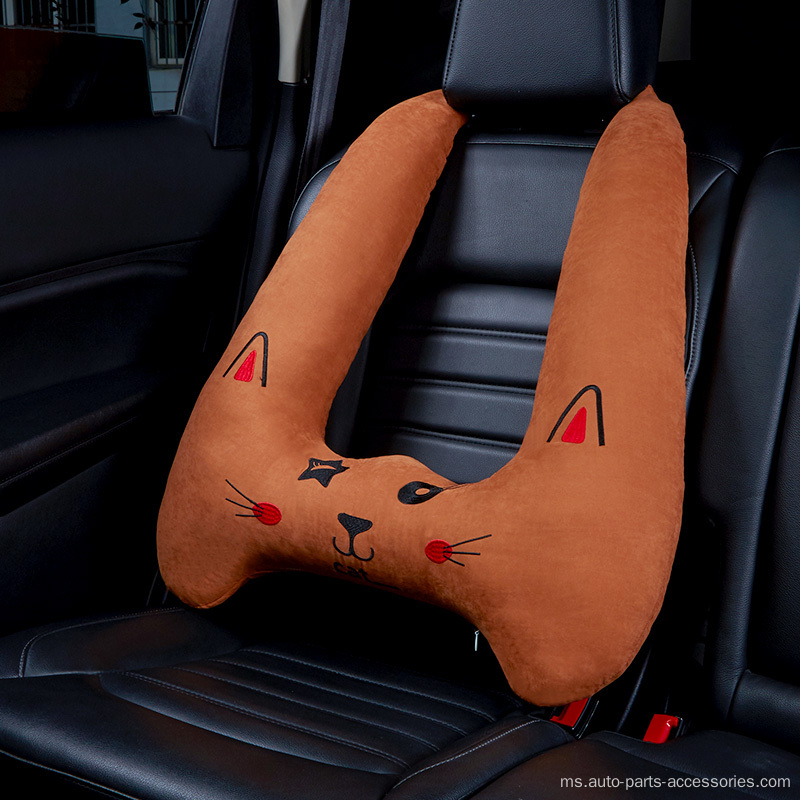 Bantal leher kereta laras panas yang boleh dilaraskan dengan kulit yang mesra kulit